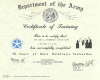 certificate of training