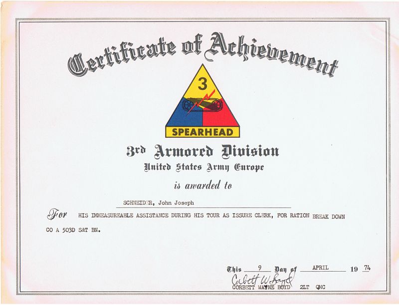 Certificate of Achievement