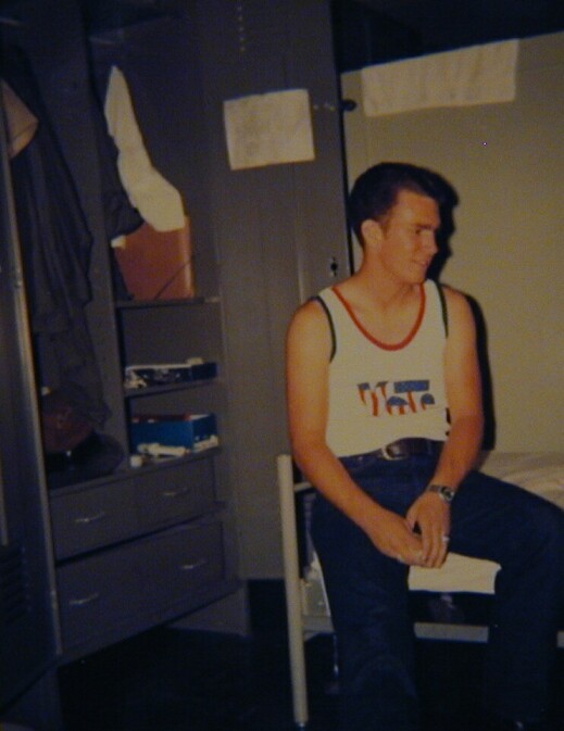 hangin' out at my locker in the barrracks, Ft. Bliss