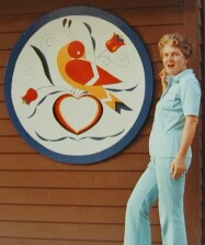 Mom & her dystlefink painting